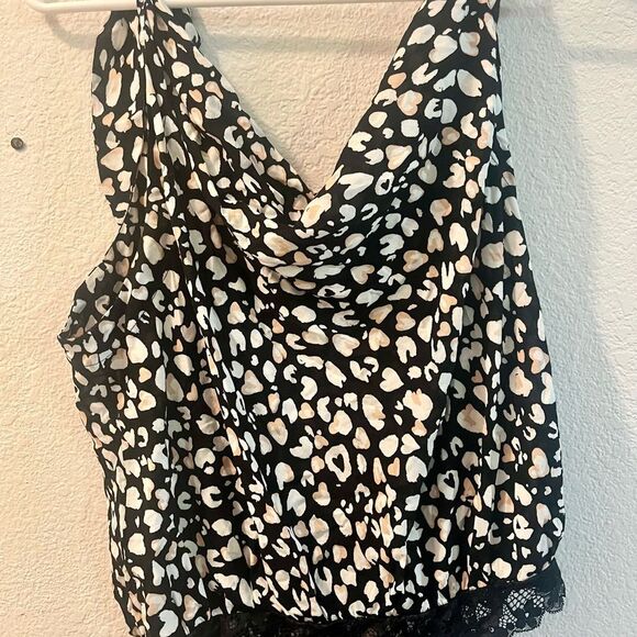 Free People Black and White Print Bodysuit - Picture 5 of 5